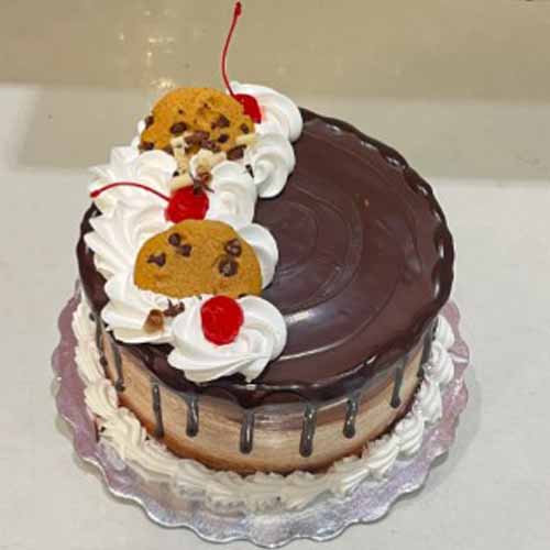 6 inch Eggless chocolate Marble  cake